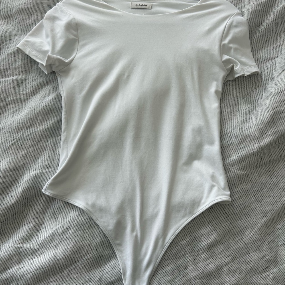 Babaton White Bodysuit